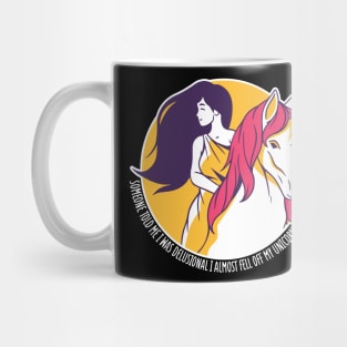 RIDING UNICORN QUOTE Mug